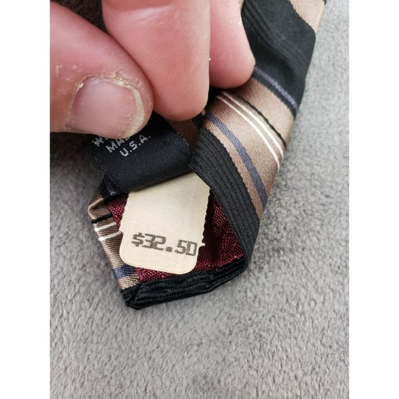 Jones New York 100% Imported Silk Striped Men's NWT Tie - Picture 3 of 9